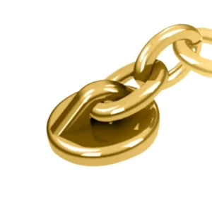 Appliance with Eyelet, Gold Chain, Round Base